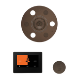 ThermaSol WSTP7R Wellness Steam Package - Serenity Advanced Round Rainhead + ThermaTouch2 7" Black Trim Control + SteamVection Round Steam Head ThermaSol