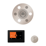 ThermaSol WSTP7R Wellness Steam Package - Serenity Advanced Round Rainhead + ThermaTouch2 7" Black Trim Control + SteamVection Round Steam Head ThermaSol