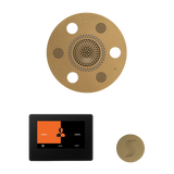 ThermaSol WSTP7R Wellness Steam Package - Serenity Advanced Round Rainhead + ThermaTouch2 7" Black Trim Control + SteamVection Round Steam Head ThermaSol