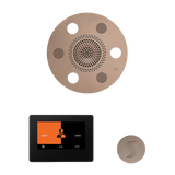 ThermaSol WSTP7R Wellness Steam Package - Serenity Advanced Round Rainhead + ThermaTouch2 7" Black Trim Control + SteamVection Round Steam Head ThermaSol