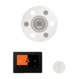 ThermaSol WSTP7R Wellness Steam Package - Serenity Advanced Round Rainhead + ThermaTouch2 7" Black Trim Control + SteamVection Round Steam Head ThermaSol