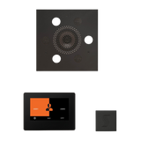 ThermaSol WSTP7S Wellness Steam Package - Serenity Advanced Square Rainhead + ThermaTouch2 7" Black Trim Control + SteamVection Square Steam Head ThermaSol