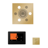 ThermaSol WSTP7S Wellness Steam Package - Serenity Advanced Square Rainhead + ThermaTouch2 7" Black Trim Control + SteamVection Square Steam Head ThermaSol