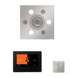 ThermaSol WSTP7S Wellness Steam Package - Serenity Advanced Square Rainhead + ThermaTouch2 7" Black Trim Control + SteamVection Square Steam Head ThermaSol