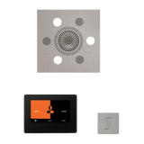 ThermaSol WSTP7S Wellness Steam Package - Serenity Advanced Square Rainhead + ThermaTouch2 7" Black Trim Control + SteamVection Square Steam Head ThermaSol