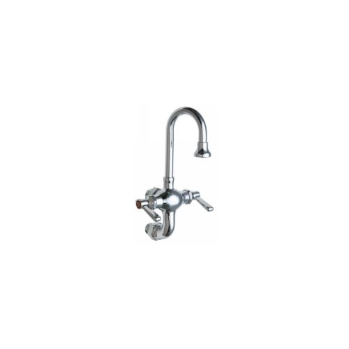 Chicago Faucets 225-ABCP Universal Wall Mounted Service Sink Polished Chrome - 