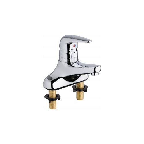 Chicago Faucets 420-T45E2805ABCP Single Lever Hot and Cold Water Thermostatic Mixing Sink Faucet