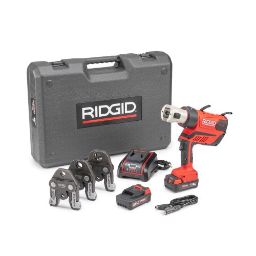 RIDGID 67058 RP-350 Battery Press Tool Kit with ProPress Jaws (1/2"-1")
