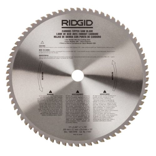 Ridgid 71697 12" Carbide-Tipped Blade (60 tooth) For 614 Saw