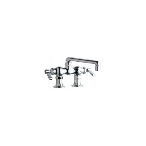 Chicago Faucets 772-ABCP Universal Deck Mounted Sink Faucet Polished Chrome - 