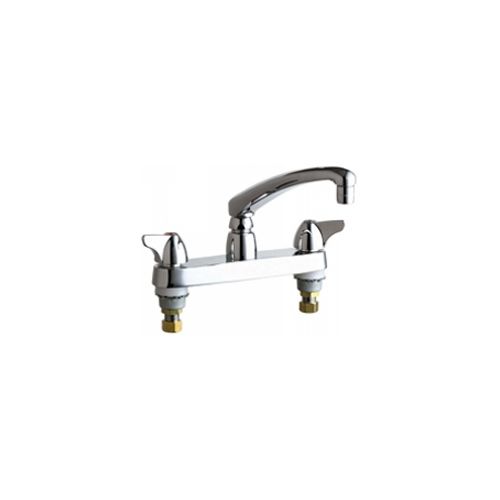 Chicago Faucets 1100-ABCP Universal Widespread Lever Handles Kitchen Faucet 8 centers Polished Chrome 