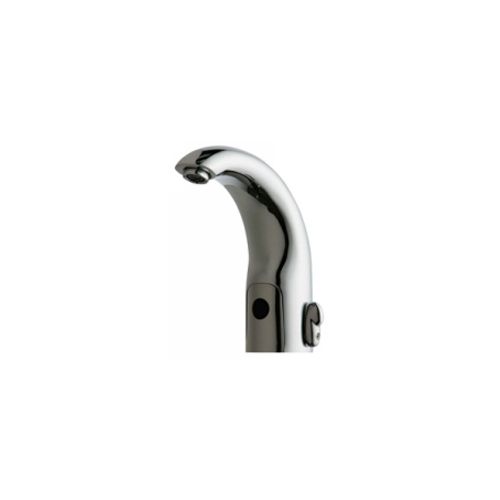 Chicago Faucets 116.122.AB.1 Universal Contemporary Electronic Lavatory Faucet with Dual Beam Infrared Sensor Polished Chrome - 