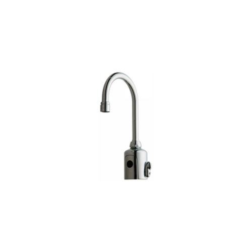 Chicago Faucets 116.123.AB.1 Universal Electronic Lavatory Faucet with Dual Beam Infrared Sensor Polished Chrome - 