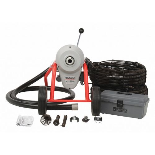 Ridgid 23717 K-1500B Sectional Drain Cleaner with C-11 Cables