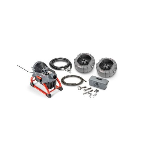 Ridgid 67398 K-5208 Sectional Drain Cleaner with Cart, C-11 Cables x7, Cable Drums & Toolbox