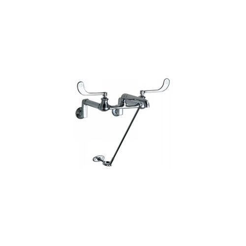 Chicago Faucets 815-CP Universal Wall Mounted Flushing Rim Sink Faucet Polished Chrome - 