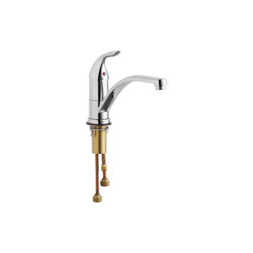Chicago Faucets 430-ABCP Chrome Commercial Grade Kitchen Faucet with Lever Handle (Eco-Friendly Flow Rate)