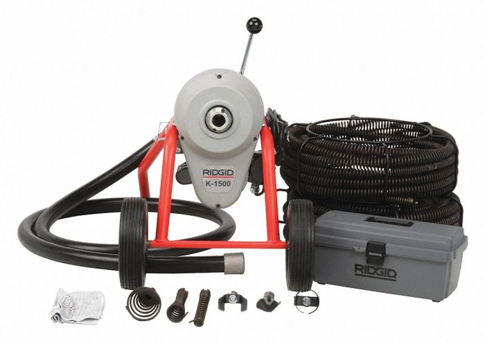 Ridgid 23717 K-1500B Sectional Drain Cleaner with C-11 Cables