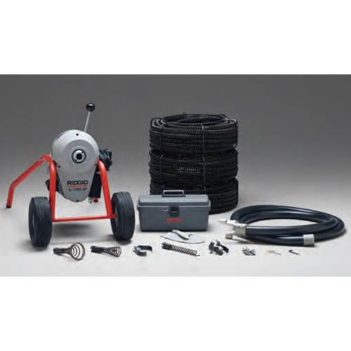 Ridgid 46907 K-1500SP-B Drain Cleaner with C-11 Cables & Tools Kit